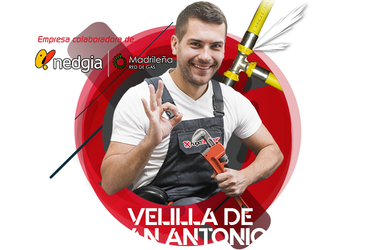 reparación fuga de gas natural en Velilla de San Antonio