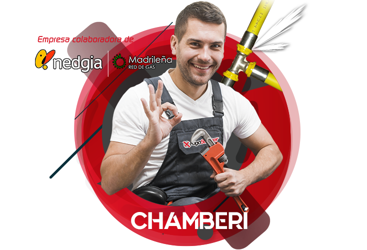 reparación fuga de gas natural en Chamberí